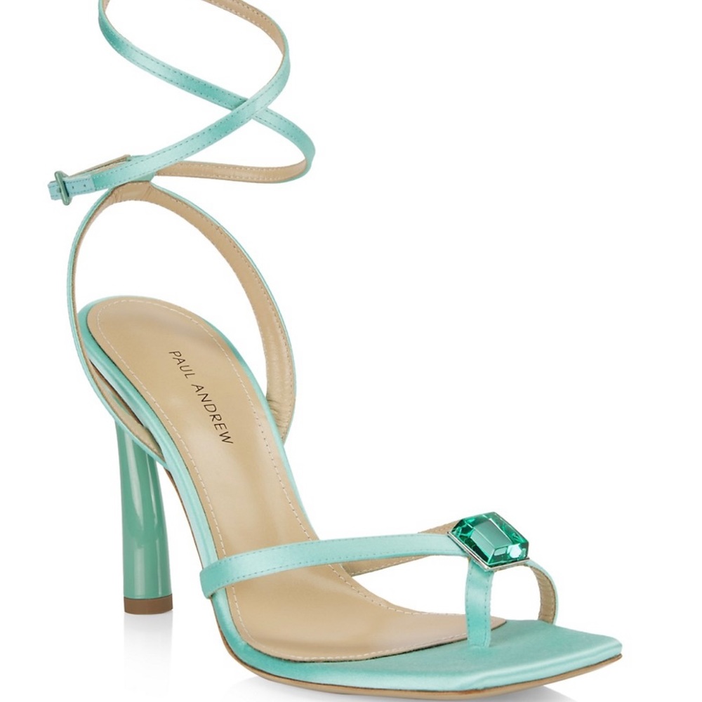 Paul Andrew Crystal & Leather Sandals - Picture 3 of 16